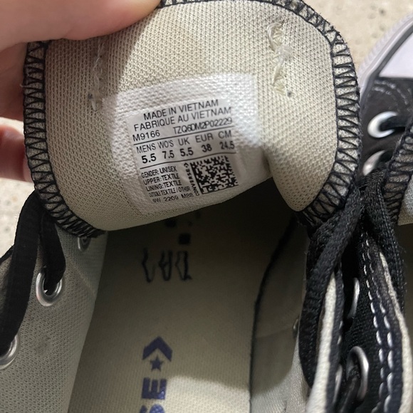 Converse All Star Black and White Sneakers - Picture 6 of 9